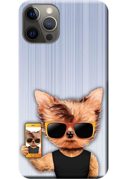 Apple iPhone 12 Pro Kılıf Kedi Cool Kedi Baskılı Esnek TPU Silikon
