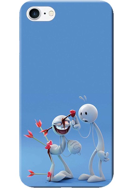 Apple iPhone 6 Plus Kılıf Sakar Aşk Baskılı Esnek TPU Silikon