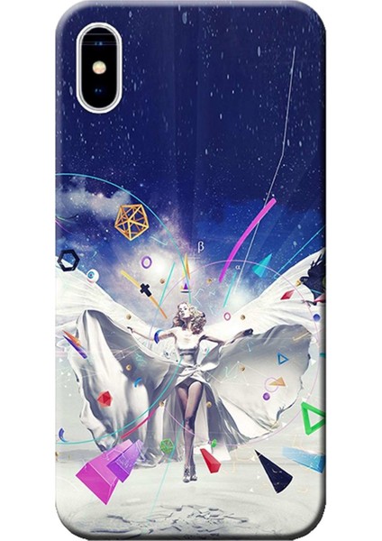 Apple iPhone X Kılıf Bilgi Meleği Peri Masalı Baskılı Esnek TPU Silikon