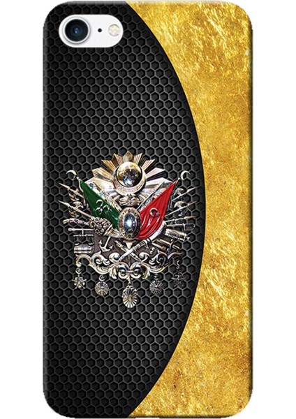 Apple iPhone 6/6S Kılıf Osmanlı Tuğra Tasarım Baskılı Esnek TPU Silikon