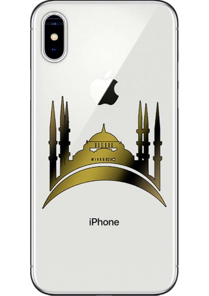 Apple iPhone XS Kılıf Cami Vektörel Baskılı Esnek TPU Silikon