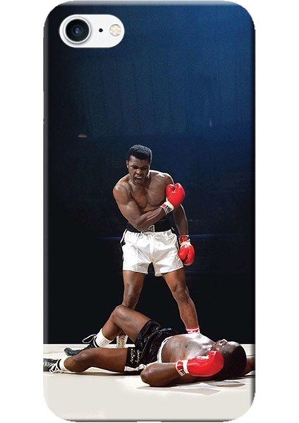 Apple iPhone 6 Plus Kılıf Muhammed Ali Baskılı Esnek TPU Silikon