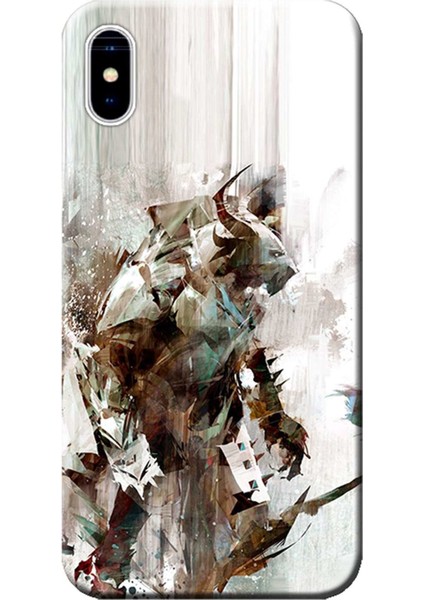 Apple iPhone X Kılıf Guild Wars 2 Baskılı Esnek TPU Silikon
