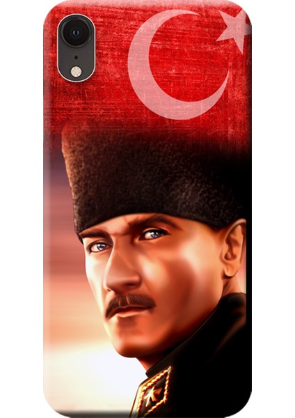 Apple iPhone XR Kılıf Atatürk Baskılı Esnek TPU Silikon