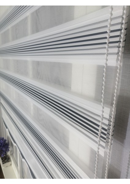 Siyah Geçişli Dar Plise Yeni Sezon Zebra Stor Perde