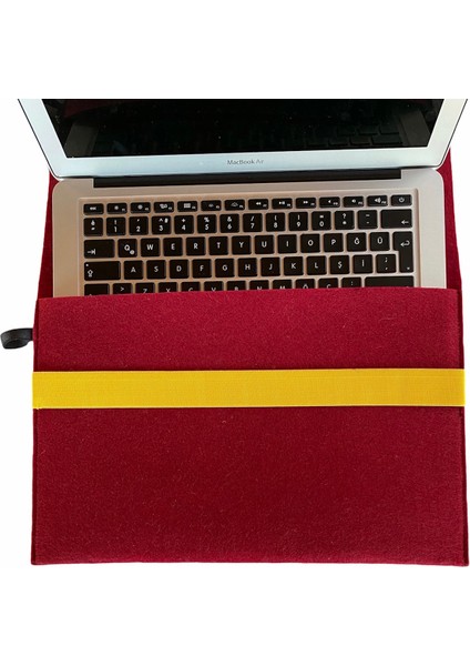 Handmade MacBook Pro Kılıf Çanta 16'' Için Bordo