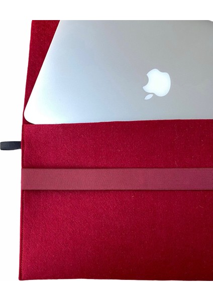 Handmade MacBook Pro Kılıf Çanta 16'' Için Bordo