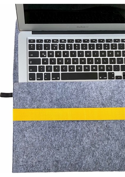 Handmade MacBook Pro Kılıf Çanta 16'' Için Gri