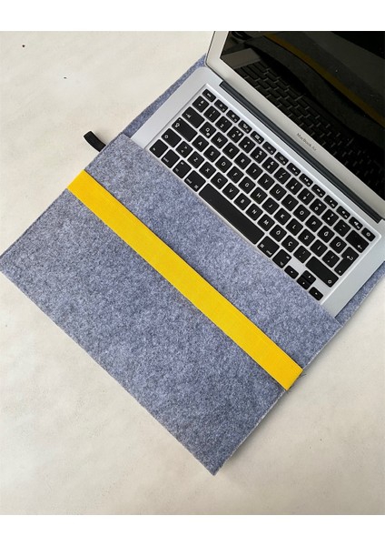 Handmade MacBook Pro Kılıf Çanta 16'' Için Gri