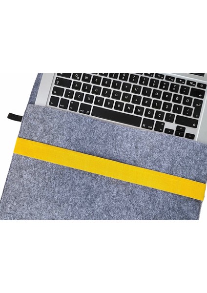 Handmade MacBook Pro Kılıf Çanta 16'' Için Gri