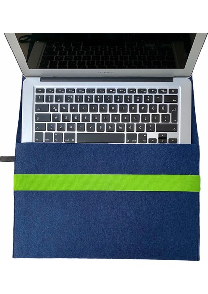 Handmade MacBook Pro Kılıf Çanta 15'' Için Lacivert