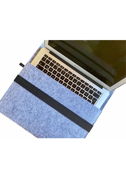 Handmade MacBook Pro Kılıf Çanta 15'' Için Gri