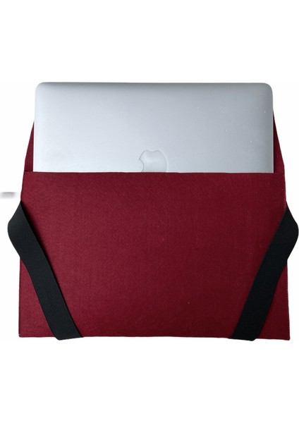 Handmade MacBook Pro Kılıf Çanta 15'' Için Bordo