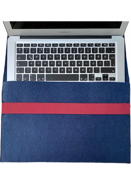 Handmade MacBook Pro Kılıf Çanta 15'' Için Lacivert