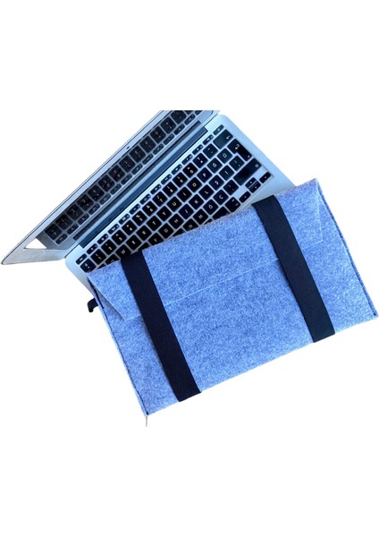 Handmade MacBook Pro Kılıf Çanta 13'' Için Gri