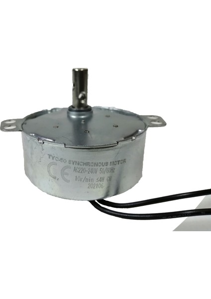 Ac Senkron Motor TYC50 10 Rpm 4W Kuluçka Çevirme Motoru, TYC50-10RPM Cw, Şömine Çevirme Motoru