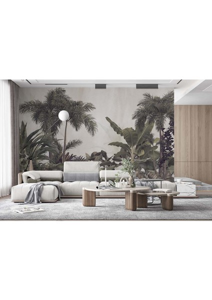 Tropikal Jungle Orman Özel Tasarım Duvar Kağıdı