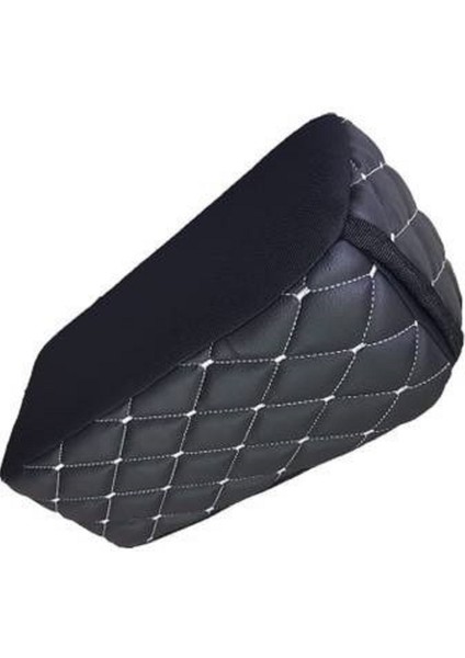 Seat Cordoba 2002-2009 Kolçak Kol Dayama Siyah Deri Gri Desen Montajsız Cepli