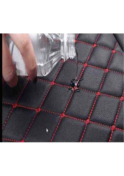Mini Cabrio R52 2002-2006 Ön ve Arka Koltuk Minderi Siyah Deri Kırmızı Desen