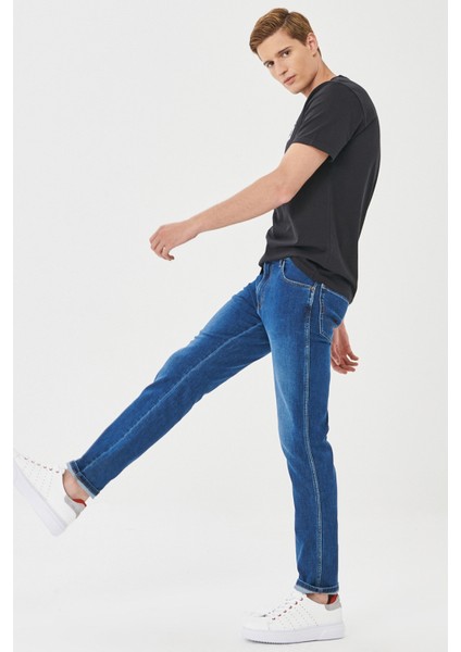 Texas Slim Fit Dar Kesim Normal Bel Esnek Jean Kot Pantolon