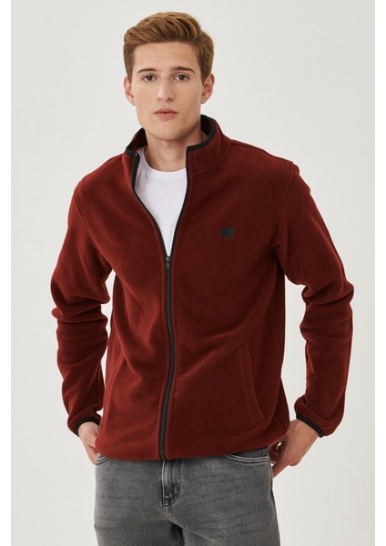 Erkek Regular Fit Bol Kesim Tam Fermuarlı Polar