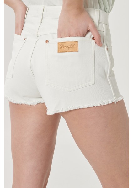 Kadın Beyaz Denim Kot Şort indirimleri