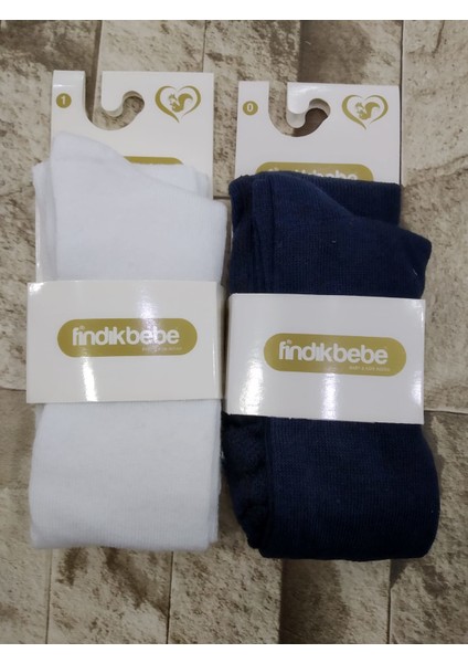 Fındık Bebe Yenidoğan Külotlu Bebe Çorabı 2li Set