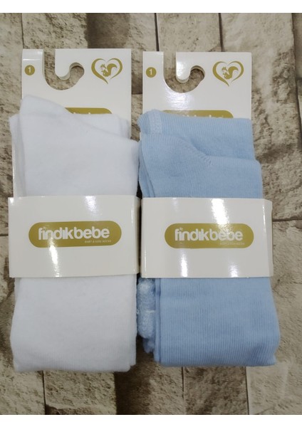 Fındık Bebe Yenidoğan Külotlu Bebe Çorabı 2li Set