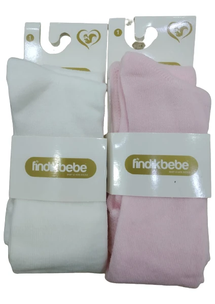 Fındık Bebe Yenidoğan Külotlu Bebe Çorabı 2li Set