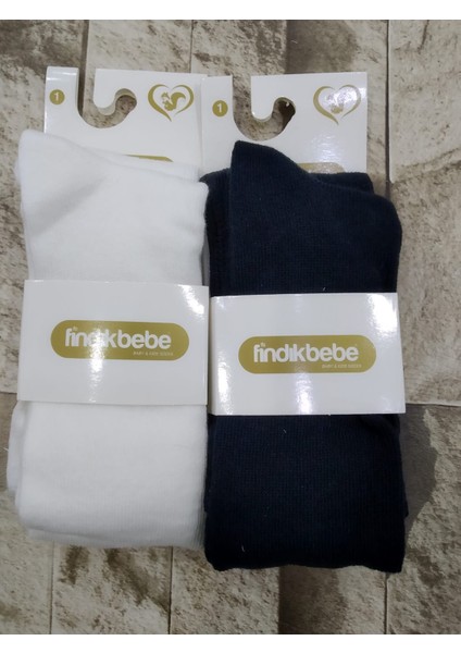 Fındık Bebe Yenidoğan Külotlu Bebe Çorabı 2li Set