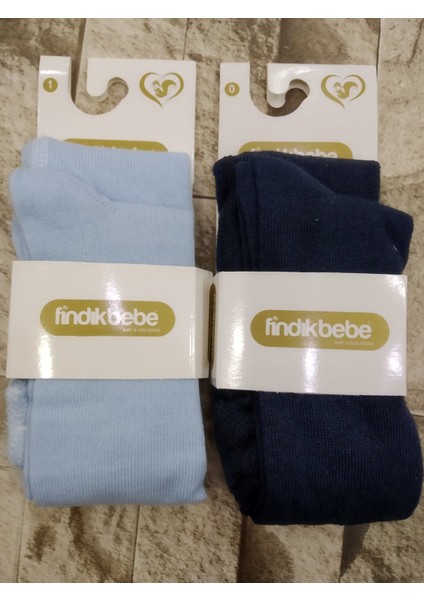 Fındık Bebe Yenidoğan Külotlu Bebe Çorabı 2li Set