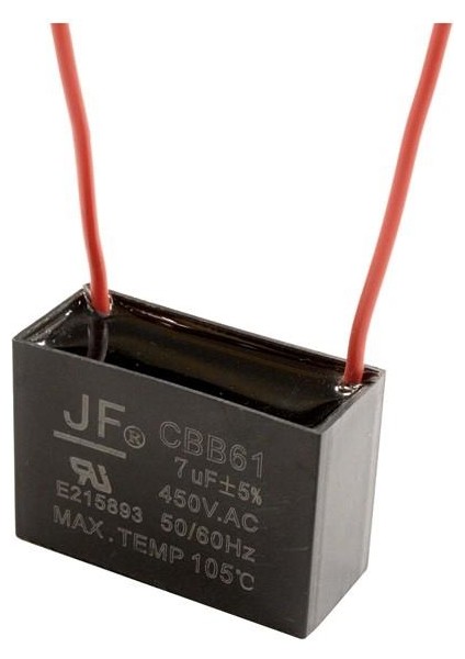 7uf 450V Kablolu Kutulu Daimi Kondansatör