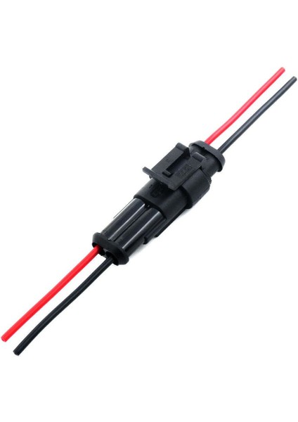 Kablolu 2-Pin Su Geçirmez Konnektör Takımı