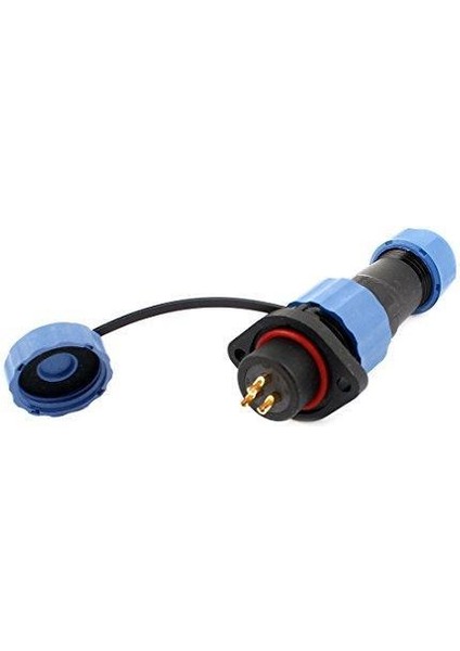 SD16 3 Pin 16MM Su Geçirmez Konnektör Takımı - Flanşlı Panel Tipi