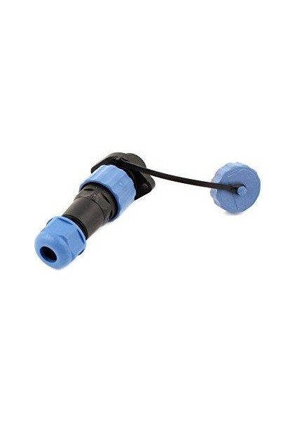 SD16 3 Pin 16MM Su Geçirmez Konnektör Takımı - Flanşlı Panel Tipi