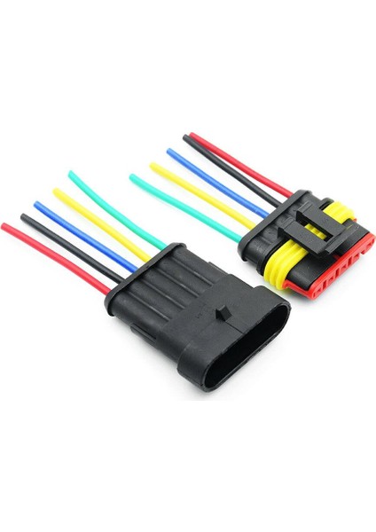 Kablolu 5-Pin Su Geçirmez Konnektör Takımı