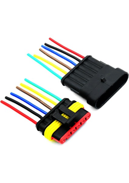 Kablolu 6-Pin Su Geçirmez Konnektör Takımı