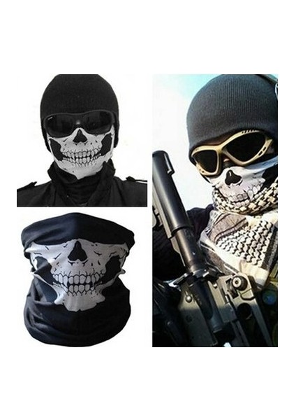 Motorsiklet Bisiklet Kuru Kafa Motorcu Bandana Maske Boyun