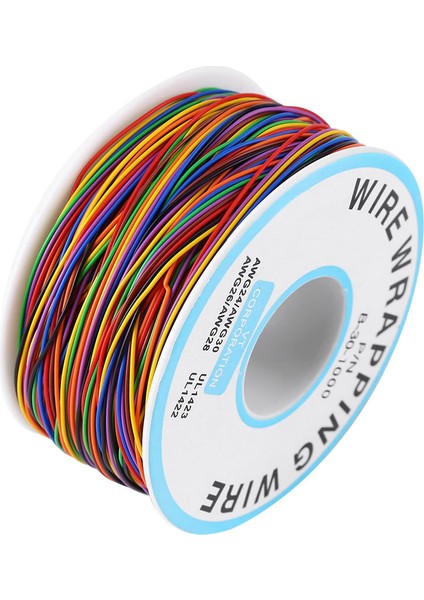 280 Metre 8 Renk 0.25MM Tel Kalınlığı 30AWG Makara Atlama Kablosu