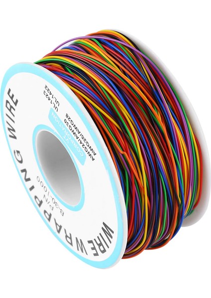 280 Metre 8 Renk 0.25MM Tel Kalınlığı 30AWG Makara Atlama Kablosu