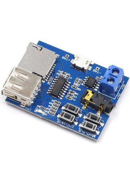 TFU MP3 Wav Ses Müzik Çalma Kartı 3W Amfi Micro SD Usb Flash Okuyucu 3.5mm Ses Soketi fırsatları