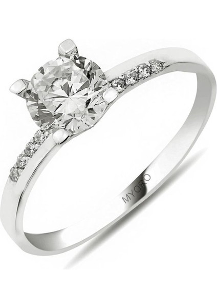 8 Ayar Altın Tektaş Yüzük