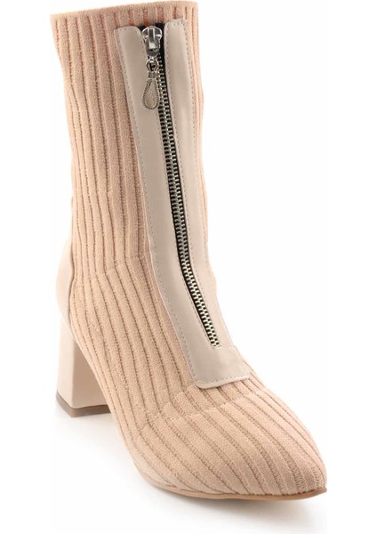 Bej Triko Kadın Bot & Bootie K02990100282