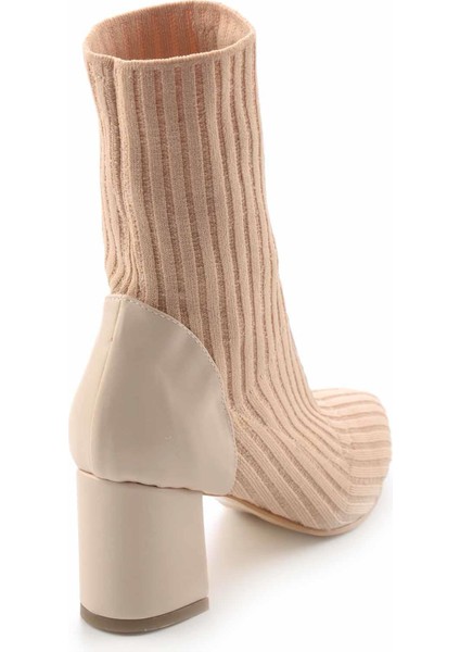 Bej Triko Kadın Bot & Bootie K02990100282
