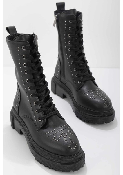 Siyah Kadın Bot & Bootie K02503900809