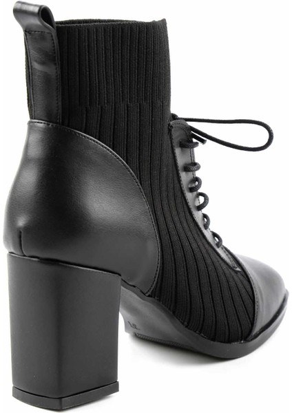 Siyah Kadın Bot & Bootie K02687022109