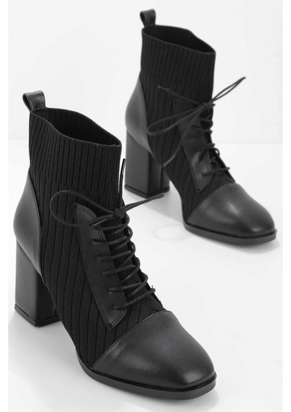 Siyah Kadın Bot & Bootie K02687022109