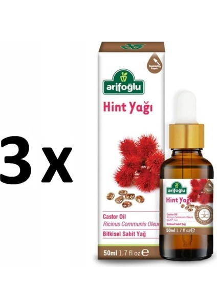 3 Adet Hint Yağı 3 x 50 ml