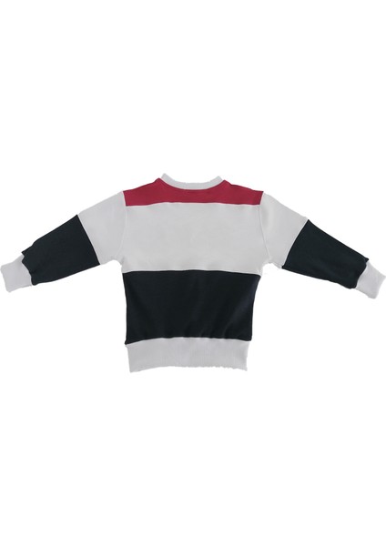 Black Baskılı Kız-Erkek Çocuk Unisex  Bisiklet Yaka Penye Sweatshirt.(1-6 Yaş)