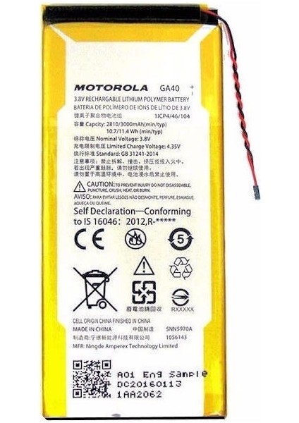 Lenovo Moto G4 Plus (Ga-40) Uyumlu Batarya Pil 3000MAH